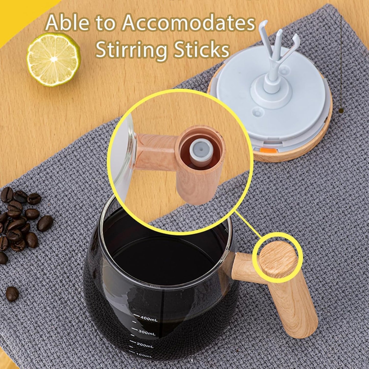Self-Stirring Electric Mug - Effortless Automatic Mixing Coffee Tumbler for Perfect Blends on The Go. Automatic Stirring Cup For Coffee/Milk/Protein Powder At Home/office/Travel
