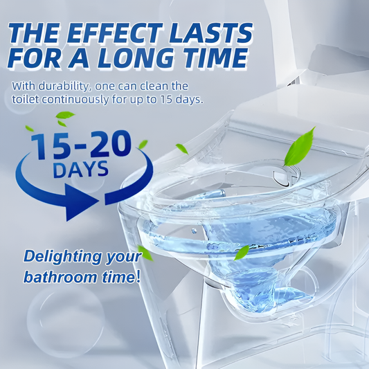 Toilet Cleaning Tablet-Toilet Deodorizer Bathroom Cleaner Tablet Pack of 2 (10pc + 10pc))
