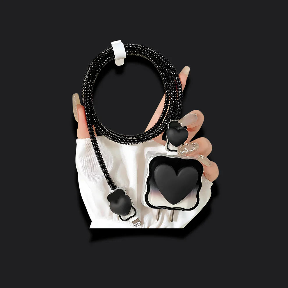 Black Heart Charger Protecter